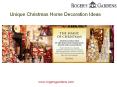 Unique Christmas Home Decoration Ideas PowerPoint PPT Presentation