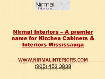Luxury Custom Kitchen Cabinets and Interiors Mississauga