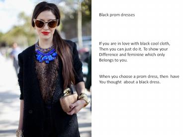 Black Prom Dresses 2013