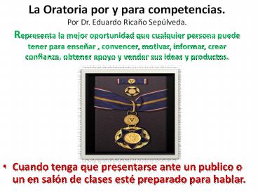 ORATORIA CURSO TALLER