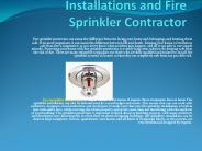 fire sprinkler installation