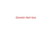 Genetic Hair Loss