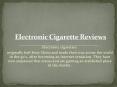 Electronic cigarette PowerPoint PPT Presentation