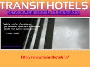 Top Serviced Apartments in Bangalore