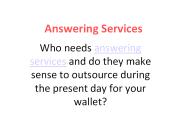 Answering Services Companies