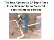 Alpharetta Septic Tank