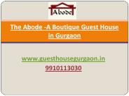 Serviced Apartment in Gurgaon by The Abode