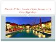 Aleesha Villas: Awaken Your Senses with Great Holidays PowerPoint PPT Presentation