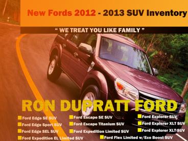 2013 Ford SUVs in Sacramento – The Latest Collection!