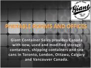 Portable rooms and offices