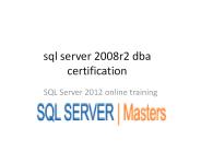 sql server 2008r2 certification training