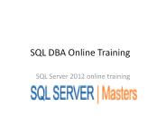 sql server 2012 training hyderabad(www.sqlservermasters.com
