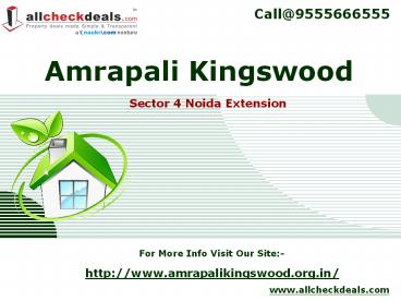 Amrapali Kingswood Comfortable Flats Noida Extension