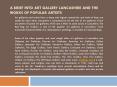 A Brief into Art Gallery Lancashire and the Works of Popular Artists PowerPoint PPT Presentation