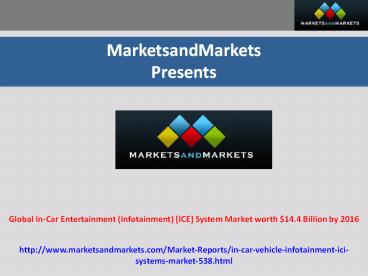 In-Car Entertainment System Market