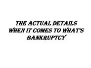 Bankruptcy People