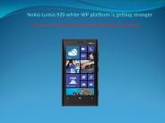 Nokia Lumia 920 white-WP platform is getting stronger
