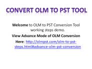 Convert OLM to PST Tool