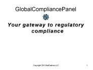 Online Regulatory Compliance Training, FDA, Risk, and Compliance - GlobalCompliancePanel