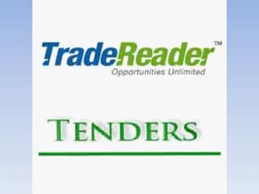 Get The Tender Alert Free
