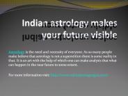 Indian astrology makes your future visible