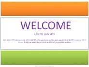 LAN TO LAN VPN