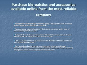 Australian Bio-Plastics, Biodegradable Packaging, Mater-Bi Australia