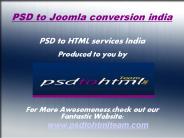 PSD to Joomla  conversion india