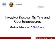 Invasive Browser Sniffing and Countermeasures