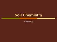 Soil Chemistry