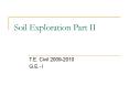 Soil Exploration Part II PowerPoint PPT Presentation