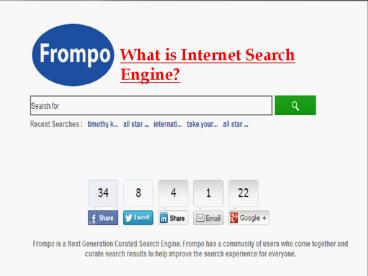 What is internet search engine