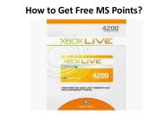 Free Microsoft Points - How It Works?