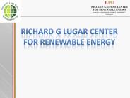 Richard g lugar center for renewable energy