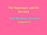 The Sanctuary and Its Services