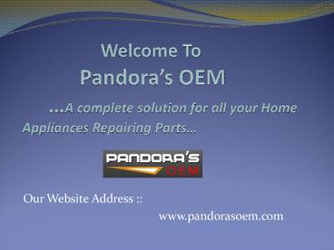 Replacement Parts For Your Home Appliances