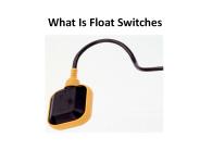 What Is Float Switches