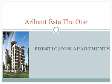 Arihant Esta