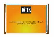 Játékok bemutatása