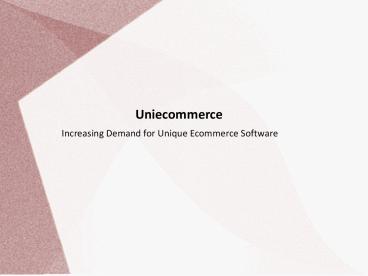 Ecommerce Software