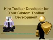 Hire Toolbar Developer for Your Custom Toolbar Development