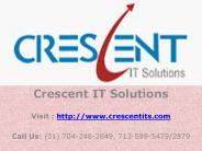 SAS Online Training and Placement @ Crescent IT Solutions