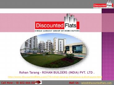 Rohan tarang New project By Rohan Builders