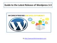 Added features in WordPress 3.3