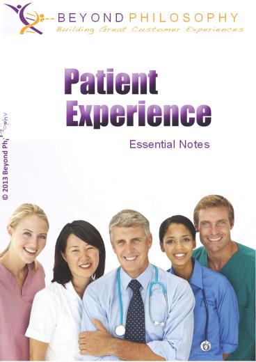 Patient Experience: What does this mean? | Beyond Philosophy Consultancy