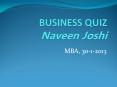 Business Quiz PowerPoint PPT Presentation