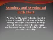 Astrology and Astrological Birth Chart