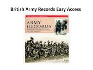 British Army Records Easy Access
