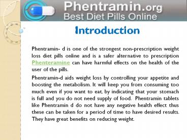 Benefits of Phentramin Diet Pills