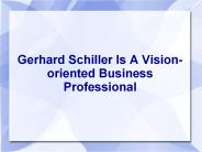Gerhard Schiller
